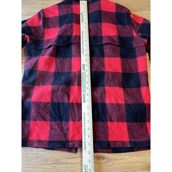 Woolrich Mackinaw Buffalo Plaid Wool Full Zip Hunting Jacket 124 - Men's Vintage - Picture 13 of 16
